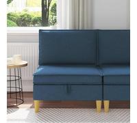 Ziaphsol Sofá con espacio de almacenamiento, tela marrón, diseño moderno para sala de estar, salón y oficina, estilo escandinavo, duradero, fácil de limpiar, con función de dormir y cajonera