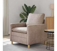 Ziaphsol Sofá esquinero beige 76 x 81 x 87,5 cm poliéster con función de dormir, diseño de salón, funda extraíble, duradera, para salón y oficina, estilo escandinavo moderno vintage