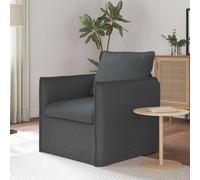 Ziaphsol Sofá esquinero gris oscuro de 75 x 82 x 85 cm, tela con función de dormir y cajón, diseño moderno, estilo escandinavo, extensible, cómodo mueble de salón para salón y oficina