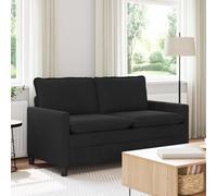Ziaphsol Sofá negro 156 x 81 x 87,5 cm terciopelo moderno sofá esquinero con función de dormir y relax para salón, oficina, salón, marco de metal duradero, cómoda cama de invitados, estilo escandinavo
