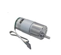 ZIDRMTKVK Motor codificador de CC eléctrico 12 V y 24, Velocidad 4 a 2000 RPM, motorreductor metálico, señal retroalimentación del, Motor Marcha atrás(223RPM)