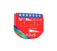 ZigBee Dual Smart Relay Module con monitoreo de energía, 2 canales independientes, CA 16 A/DC 10 A, compatible con Alexa, Zigbee2MQTT, Home Assistant, Tuya y Google Home, requiere concentrador ZigBee