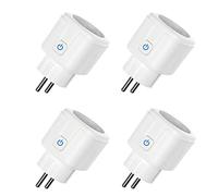 ZigBee Enchufe Inteligente Alexa 16A, 3680W Smart Plug con Monitor de Energía, Enchufe Temporizador con Control Remoto, Control por Voz y Funciones de Temporización, apoyo Alexa & Google Home