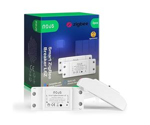 ZigBee interruptor inteligente Alexa Nous L6Z - Tuya smart life switch mini rele modulo 220v programable Mando a distancia, Temporizador interruptor luz - Google Home Assistant
