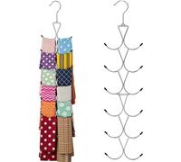 ZIJANG 2 Piezas Perchas Bufandas Armario Multicapa | Organizador Plegable para Cinturones, Corbatas y Pañuelos, Ahorra Espacio y Mantiene Accesorios Ordenados