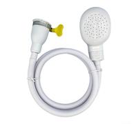 Zilimontt Accesorio de ducha portátil para grifo de baño con abrazadera de ajuste, manguera de ducha de interfaz DN15 para lavado de mascotas y uso doméstico, cabezal de pulverización de goma flexible