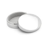 Zilverstad Caja de dientes ovalada para cabello/dientes, 54 x 44 x 18 mm, color plateado