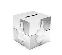 Zilverstad - Hucha de cubo Miffy color plata