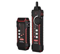 Zimilo Profi: Probador de redes RJ45 RJ11, localizador de cables. Probador de cables con batería, antiinterferencias, función de flash en los puertos, detector de tensión NCV y LED para cables LAN