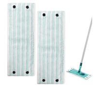 Zimoer Set de 2 Fundas de Recambi para Mopa Fregona Leifheit Clean Twist XL Micro Dúo, Funda de Mopa Plana de Microfibra, Mopa Superabsorbente Lavable, 42x15cm Recambio Mopa para Leifheit