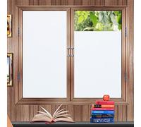 Zindoo Vinilos para Ventanas 44.5 X 200 cm Vinilos para Cristales Blanco Mate Vinilos Decorativos Cristales Laminas para Ventanas Privacidad del Bano