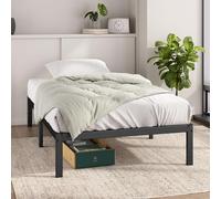Zinus Elias - Base de Cama Individual de 90 x 190 cm con Espacio de Almacenamiento Debajo, 14,2 Pulgadas de Altura, Base de Metal con Soporte de Listones de Acero, fácil Montaje, Color Negro