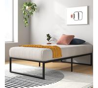Zinus Lorelai Bastidor de Cama de Metal | 90 x 190 cm | 36 cm Alto | Somier de Listones de Acero | para Adultos, niños y Adolescentes | Espacio para Guardar Cosas bajo la Cama | fácil Montaje | Negro