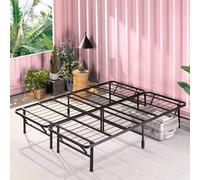Zinus Somier SmartBase ya montado 35 cm Marco de Cama Plataforma de Metal | Fácil de Montar | Almacenamiento bajo la Cama | 140 x 190 cm | Negro