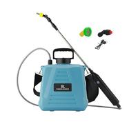 Ziociura Pulverizador Eléctrico Recargable Portátil Varilla Telescópica Tridimensional Cabezales Múltiples Intercambiables Función Doble Atomización Y Chorro R, 8L Azul