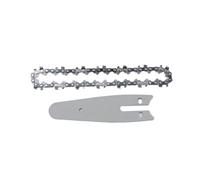 ZISEcoc 4/6/8 pulgadas 1/4 cadenas y carril guía mini cadenas de acero hoja de sierra eléctrica herramienta eléctrica accesorios de sierra reemplazo de corte de madera