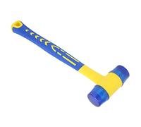 Zisemeil Martillo de goma con mango ergonómico para carpintería | Agarre cómodo, goma resistente, absorbe los golpes, ideal para suelos