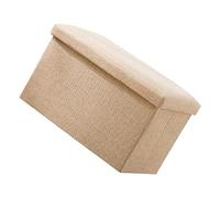 Zisemeil Puf con Almacenaje Plegable de Tela, Tamaño Grande 48x30 (Grande | Diseño plegable, tela duradera, reposapiés multifuncional, almacenamiento de juguetes.