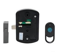 ZiStarlilife 1 cerradura de puerta inteligente con huella digital y teclado, cerrojo electrónico de aleación de zinc con bloqueo automático, IP54 resistente a la intemperie para entrada de oficina en