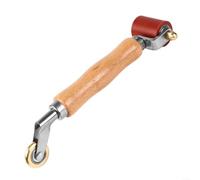 ZiStarlilife 1 rodillo de costura de doble cabeza con ruedas de latón de 40 mm y 30 mm para soldadura de membrana de techo de PVC TPO EPDM e instalación de pisos de vinilo por contratistas (rojo)
