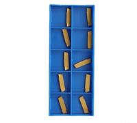 ZiStarlilife 10 piezas MGMN serie NC3020 insertos de carburo ranurado hoja de corte para herramientas de torno CNC Metalworking acero inoxidable procesamiento de hierro fundido oro (MGMN300)