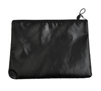 ZiStarlilife Bolsa de almacenamiento de documentos ignífuga, tela de vidrio de sílice impermeable, resistencia a altas temperaturas de 700 °C, color negro, varios tamaños para seguridad en el hogar