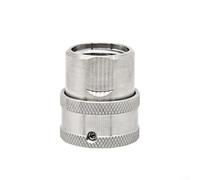 ZiStarlilife Conector rápido de acero inoxidable, acoplamiento de manguera de agua de rosca macho hembra de 4/6 pulgadas para lavadora de coche de alta presión, ajuste robusto a prueba de fugas para