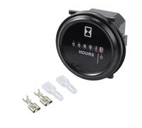 ZiStarlilife Contador digital de horas CA/CC 6-80 V, módulo temporizador de cuarzo con diseño impermeable IP65 para barcos, coches, camiones, tractores y generadores