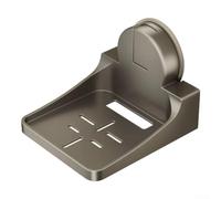 ZiStarlilife Estante para cámara de seguridad interior con base de ventosa fuerte, soporte de pared sin perforaciones para monitores de bebé y CCTV en superficies lisas, gris (en sentido plano)