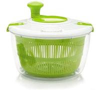 ZiStarlilife Girador de verduras, escurridor de ensalada giratorio mejorado con tapa a presión, rápida eliminación de agua para verduras y frutas, cesta de drenaje de cocina de polipropileno + ABS