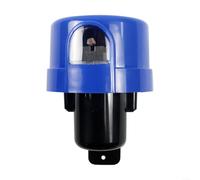 ZiStarlilife Interruptor de fotocélula de bloqueo giratorio impermeable IP65, sensor de control de luz automático de 1000 W 220 V para iluminación al aire libre, fácil instalación (azul)