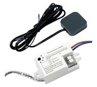 ZiStarlilife Interruptor de sensor táctil de onda manual de 220 V con atenuación, 0-5 cm para control de proximidad para iluminación de armario, elegante diseño blanco y negro