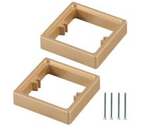 ZiStarlilife Kit de extensión de marco de caja de 20 mm con tornillos de 30 mm para ajuste de profundidad de cavidad de pared poco profunda en la instalación eléctrica del hogar, color blanco (blanco)