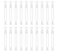 ZiStarlilife Organizador de cables de silicona, paquete de 20 bobinadores de cables autoabrochados para líneas de datos y cables de alimentación, lazos de almacenamiento flexibles degradados para el
