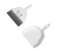 ZIUBMVDYC Recogedor y Cepillo de Escritorio, Juego de recogedor Escritorio, Escoba Mano y Cepillo for Barrer, Multicolor(White 1 Set)
