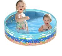 Zizhiou Piscinas Infantiles de jardín,PVC Plegable portátil no Hinchable,Piscina de Chapoteo Infantil | para Niños y Niñas, en el Verano al Aire Libre en Jardín, Patio Trasero y Acuática Veraniega