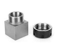 ZJchao Cuadrado y Hexagonal Portabrocas de Bloque de Pinza ER32 para Máquina de Grabado de Torno, Acero para Herramientas Endurecido, Diseño Eficiente para Configuraciones CNC, Hexagonal y (#2)