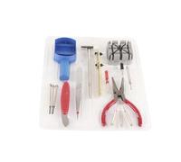 ZJchao Kits de Herramientas de Reparación de Relojes de Metal, Herramientas Completas de Reemplazo de Relojes con Estuche de Transporte para Reparadores de Relojes Profesionales y (16 piezas conjunto)