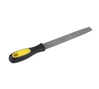 ZJchao Lima para Plastico Lima Plana de 8 Pulgadas, Herramienta de Afilado de Bordes para Ingenieros de Metal, Acero Al Carbono T12 con Ergonómico