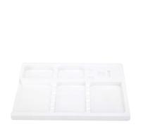 ZJchao Paleta de Acuarela, Paleta de Arte de Uñas, 11,3 X 7,4 X 0,7 Pulgadas, Portaherramientas de PVC Lavable Desechable, Organizador, Bandeja de Almacenamiento de Pigmentos, Placa de Esmalte de