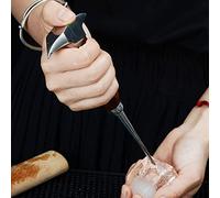 ZJchao Pica Hielo de Pico de Hielo de Acero Inoxidable con de Madera para Uso en Bar y Cocina, Diseño Duradero de 6,7 Pulgadas de Largo