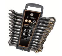 Zjyufy Juego Extragrande De Llaves Combinadas 26 Piezas 6-32 mm, Cabezas Fijas Y Ángulo De 15° Para Facilitar El Trabajo, Incluye Soporte Organizador, Para Uso Profesional En Taller Mecánico Y Hogar