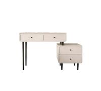 ZKALQECNF Gabinete con cajones de tocador Combo Mesa Maquillaje Minimalista Negra Retro Dormitorio(Medio)