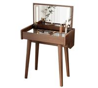 ZKALQECNF Tocador Mesa de Maquillaje Mini gabinete Almacenamiento Junto a la Cama con Tapa Dormitorio(Bruin)