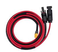 ZkeeShop Cable solar 10AWG Cable de enchufe solar a XT60 Adaptador 6mm2 Cable de panel solar compatible con Ecoflow Bluetti Powerstation (1.5M)