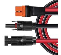 ZkeeShop Solar a XT60i 3M Cable 10AWG XT60I-F Solar Cable 6mm2 Extensión Cable Compatible para Ecoflow Portable Power Station (3M)