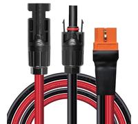 ZkeeShop Solar a XT60i Cable 10AWG XT60I-F Solar Cable 6mm2 Extensión Cable Compatible para Ecoflow Portable Power Station (0.6M)