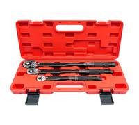 ZKTOOL Juego de 3 llaves dinamométricas, 1/4 pulgadas 5-25 NM, 3/8 pulgadas 10-60 NM, 1/2 pulgadas 20-210 NM, juego de llaves de trinquete, llave de trinquete de liberación rápida, adecuada para la
