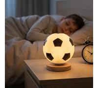 Zlthraustic Lámpara LED Infantil con Forma de balón de fútbol | Base estable antideslizante y luz suave para descanso nocturno