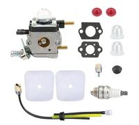 ZMdooreasy Kit completo de montaje de carburador para Mantis 7225 7222E 7230 7234 para cultivadores ECHO HC1500 TC210, incluye filtro de aire, bombilla de línea de combustible, chispa C1U-K54A piezas